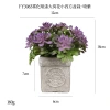 Cross-border best-selling square pulp potted plant 4-piece home decoration set, artificial green plant desktop artificial bonsai set details Picture